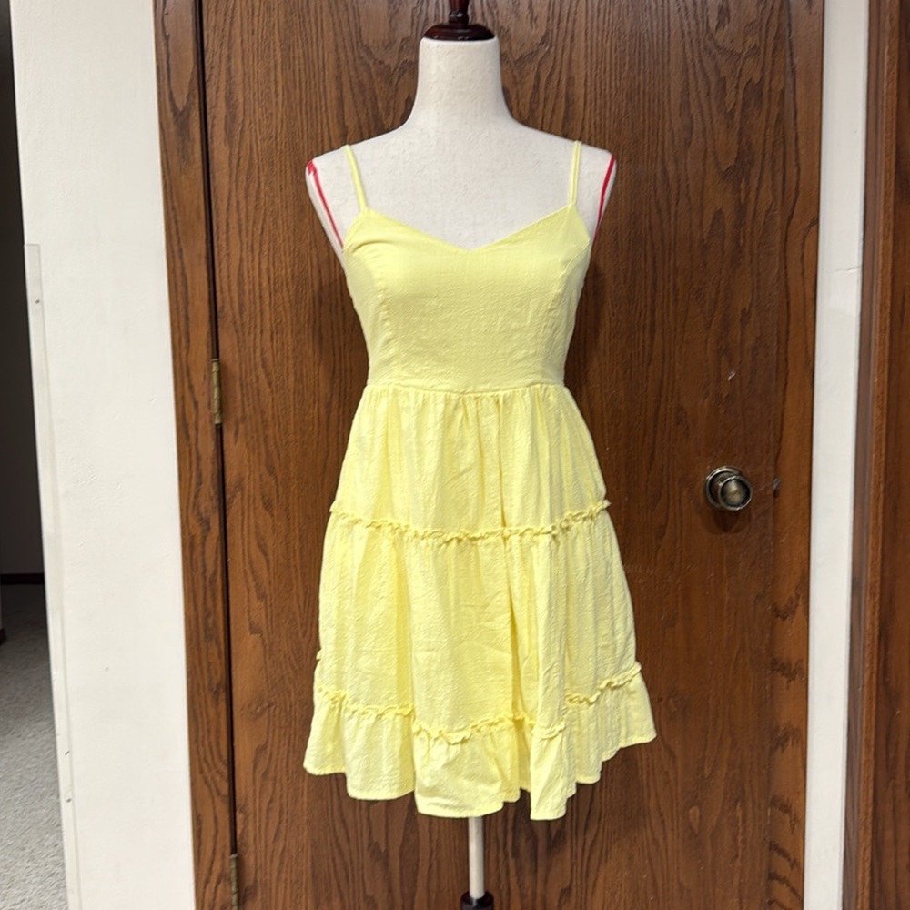 Fancyinn Sunny Yellow Mini Dress EUC